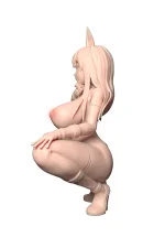 실리콘 애니메이션 섹스 인형 이집트 고양이 25cm 포켓 보지