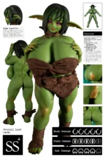 Mini poupée sexuelle gobelin Si70cm GB Zarga | Mini poupée sexuelle